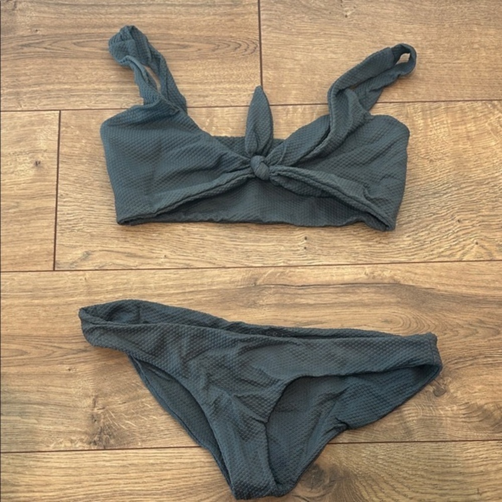 CITRINE Small Stylish Dark Gray Women's Swimwear Set